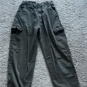 Women's Black Straight Leg Cargo Pants